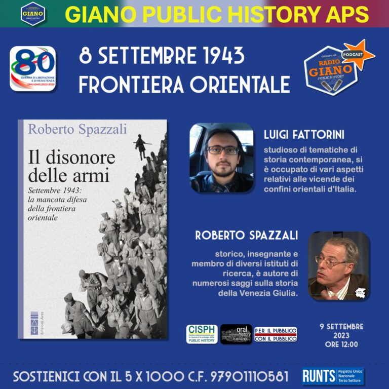 3° 8 SETTEMBRE: FRONTIERA ORIENTALE | ROBERTO SPAZZALI E LUIGI FATTORINI