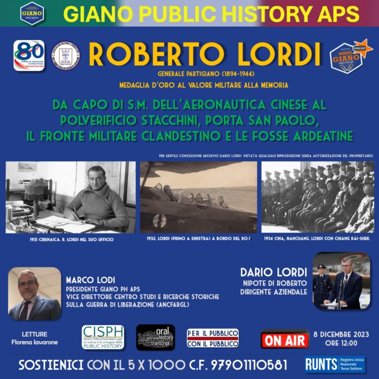 1° ROBERTO LORDI. GENERALE PARTIGIANO (1894-1944) MOVM ALLA MEMORIA | Dario LORDI e Marco LODI