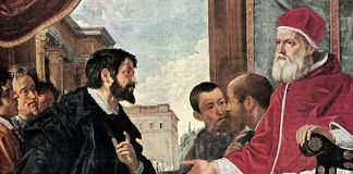 CREAZIONE DI ADAMO. Finalmente Michelangelo la spiega al Papa