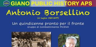 Antonio BORSELLINO un quindicenne pronto per il fronte | Gruppo di combattimento Piceno