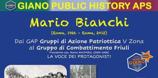Mario BIANCHI dai GAP (Gruppi di Azione Patriottica) V zona al Gruppo di Combattimento Friuli