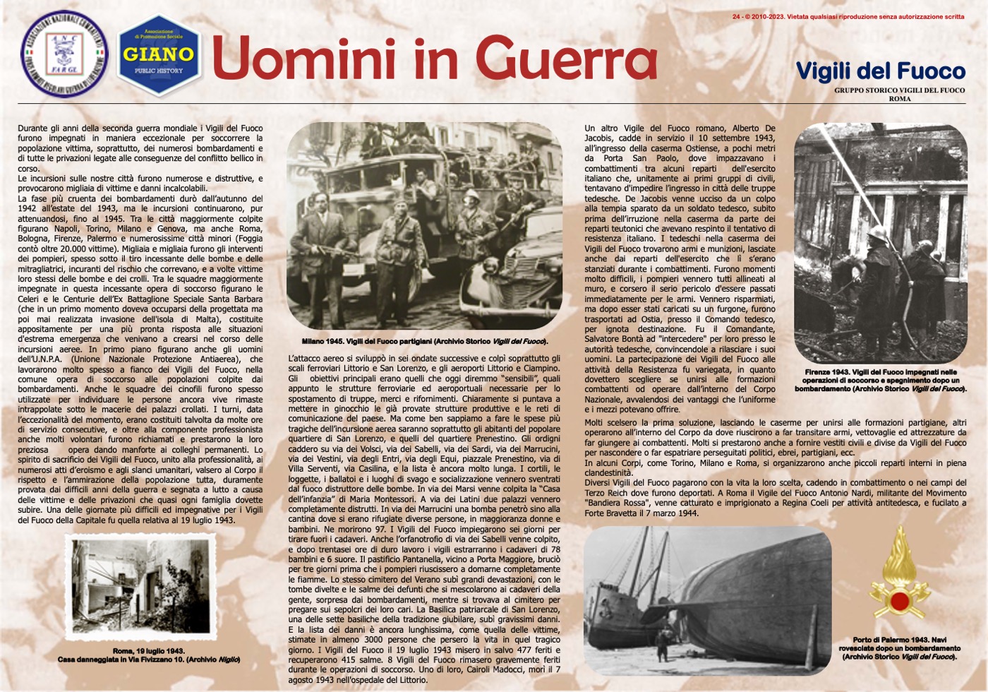 24 Vigili del fuoco