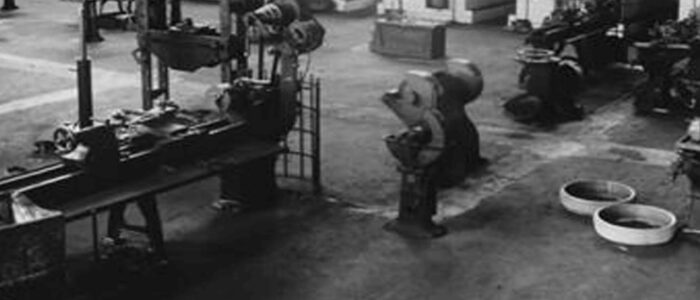 Fine anni '40 - Reparto officine e macchine utensili