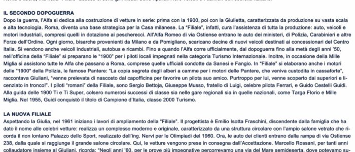 La storia della ex Filiale Alfa Romeo
