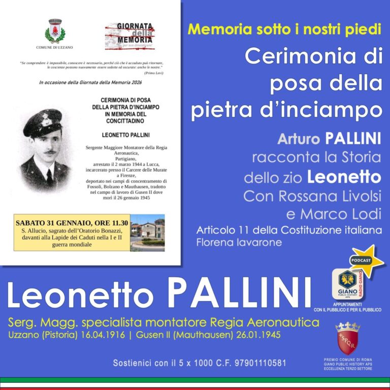 Memoria sotto i nostri Piedi. Leonetto PALLINI (1916-1945)