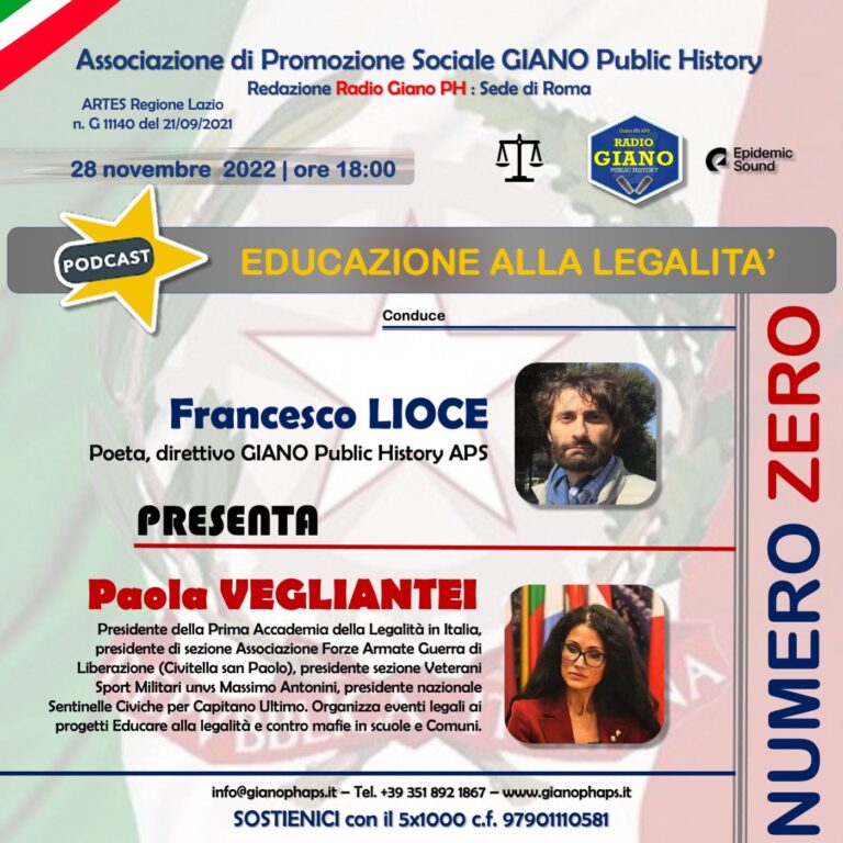 EDUCAZIONE ALLA LEGALITA’ | Paola VEGLIANTEI