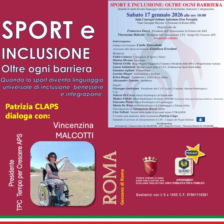 SPORT e INCLUSIONE. Oltre ogni barriera. Patrizia Claps e Vincenzina Malcotti