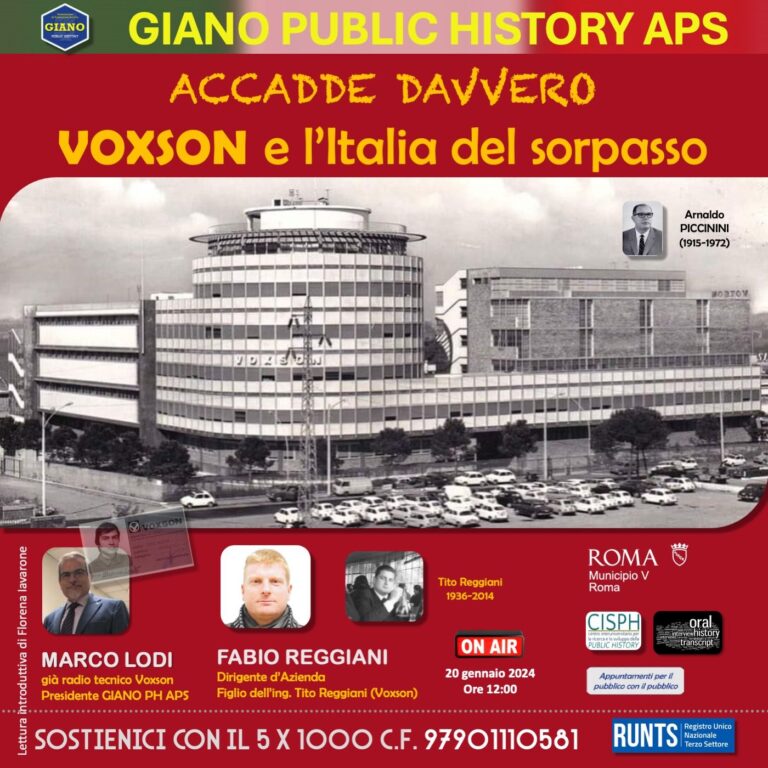ACCADDE DAVVERO VOXSON e l’Italia del sorpasso | Marco LODI dialoga con Fabio REGGIANI