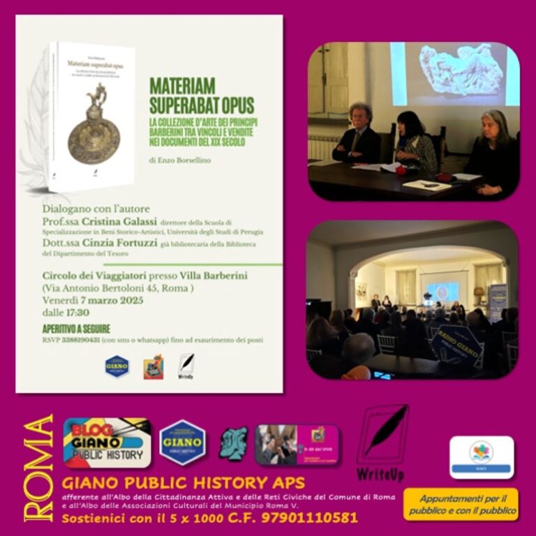 MATERIAM SUPERABAT OPUS la collezione d’arte dei principi Barberini tra vincoli e vendite nei documenti del XIX secolo di Enzo Borsellino