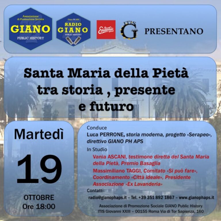 ROMA. Santa Maria della Pietà tra storia, presente e futuro | Vania ASCANIA, Massimiliano TAGGI