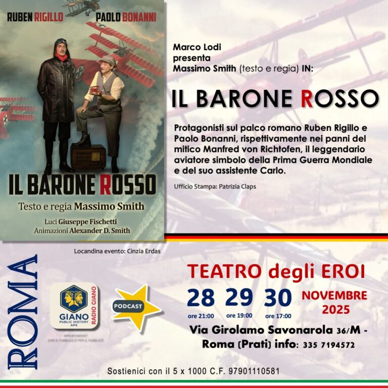 Marco LODI presenta Massimo SMITH (testo e regia) IN: IL BARONE ROSSO