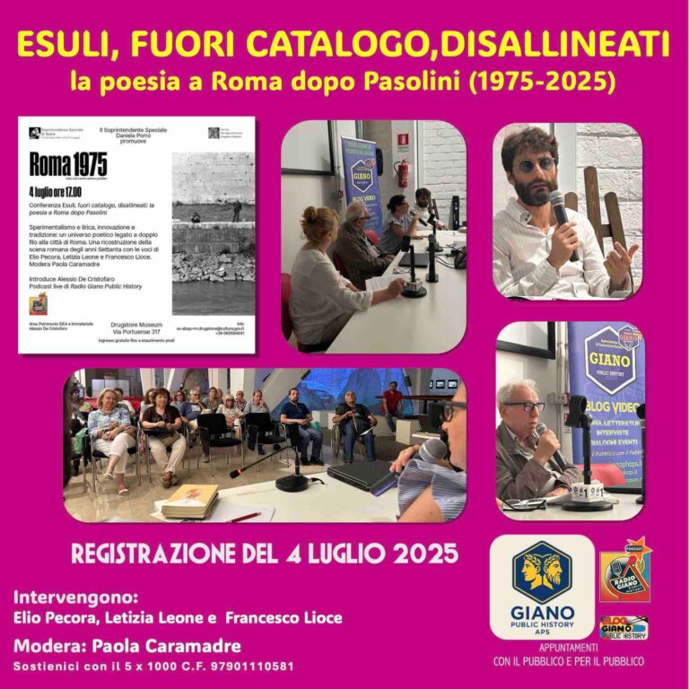 ROMA 1975. Esuli, fuori catalogo, disallineati: la poesia a Roma dopo Pasolini