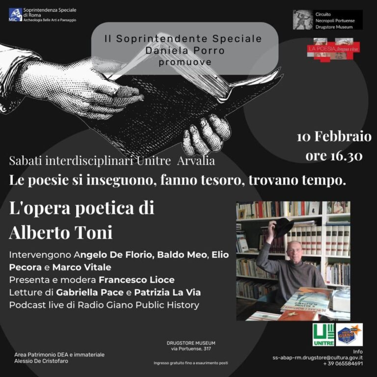 LE POESIE SI INSEGUONO, FANNO TESORO, TROVANO TEMPO. L’OPERA POETICA DI ALBERTO TONI.