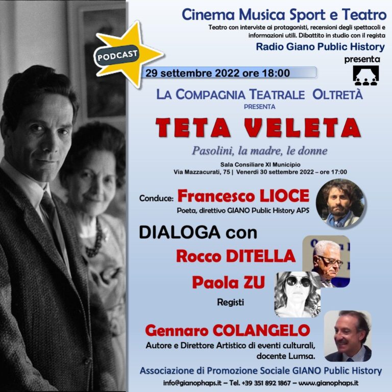 TETA VELETA Pasolini, la madre, le donne | Compagnia teatrale Oltretà
