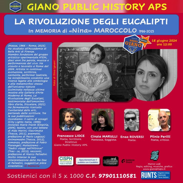 LA RIVOLUZIONE DEGLI EUCALIPTI. In memoria di Nina Maroccolo (1966-2023)