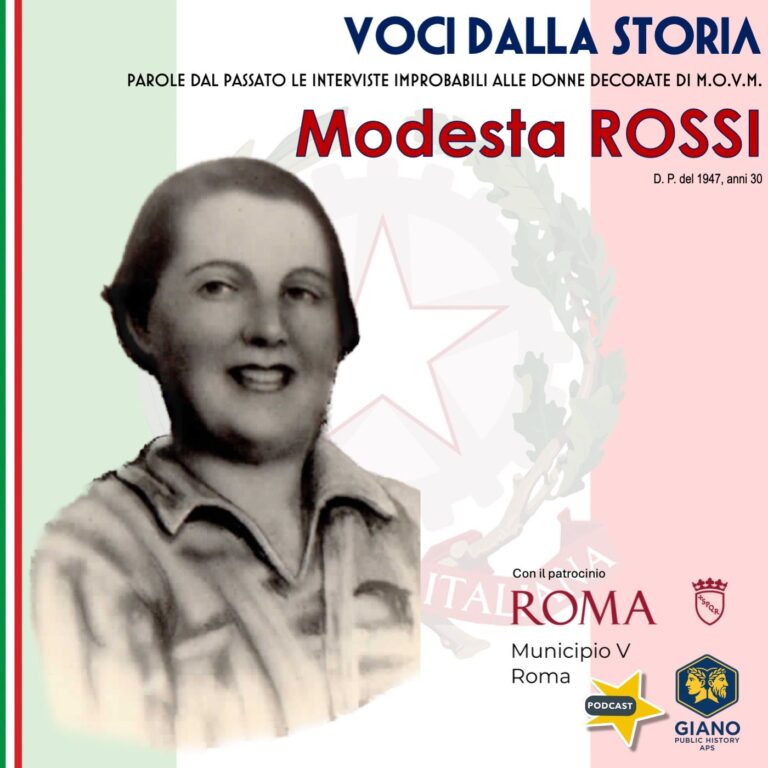 Modesta ROSSI – Ago, filo e coraggio. Madre, sarta e staffetta partigiana della Banda “Renzino”